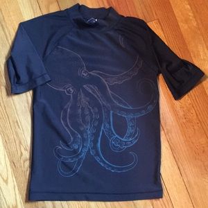 Cherokee rash guard swim shirt large 12/14 navy